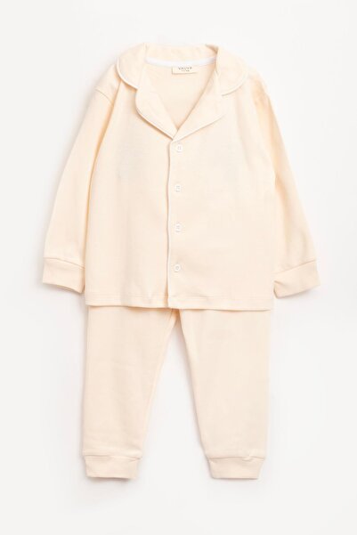 Vauva Pajama Set Girls Boys Pajama Set 100% Cotton Front Buttoned Two-Piece Set
