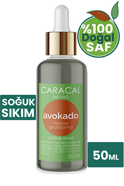 caracal 50ml %100 Saf Avokado Yağı Soğuk Sıkım Katkısız Ve Doğal Avakado Yağı...