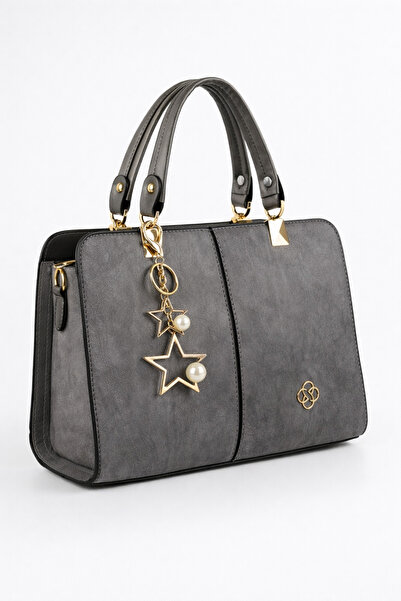 MOLDİVA حقيبة كتف وذراع مكونة من خمس حجرات مع حزام طويل قابل للتعديل من جلد ف...