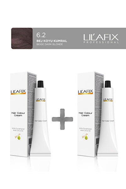 Lilafix 2'li Tüp Saç Boyası 100 ml 6.2 Bej Koyu Kumral