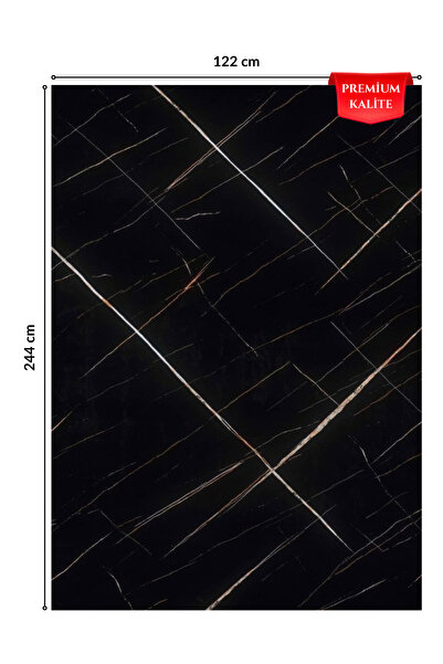 DİECOR Premium Kalite Mermer Desenli PVC Panel 122x244 Cm Suya Dayanıklı Banyo, Mutfak Ve Zemin Kaplama
