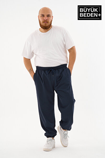 Superlife Pantaloni de sport subțiri pentru bărbați Battal, croiala lejeră, S...