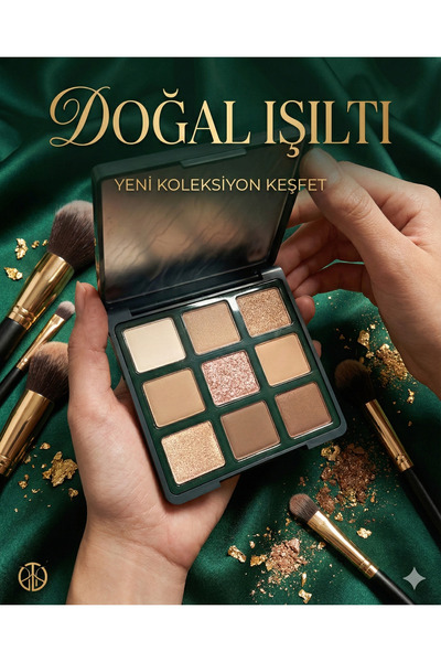 Gege Bear Gogo Tales 9’lu Far Paleti – Nude & Işıltılı – Yüksek Pigment – Kal...