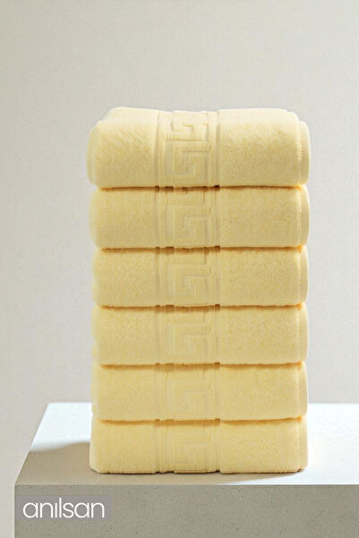Anılsan Prosop de mână grecesc galben 50x90 cm, 100% pentru uz comercial, spa și hotel