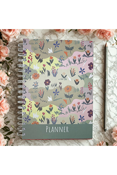 Lizy Premium Tarihsiz Ajanda – 17x24 Sert Kapak, Spiralli, 4 Renk, Stickerlı