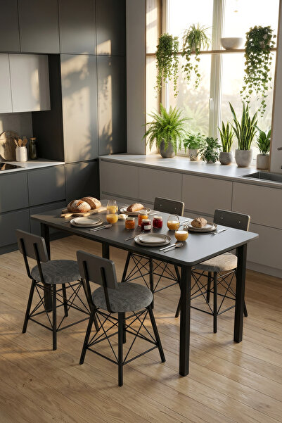 Retodesign 60/140 Antrasit Yemek Masası, Bilgisayar Masası; Oyuncu Masası 9001