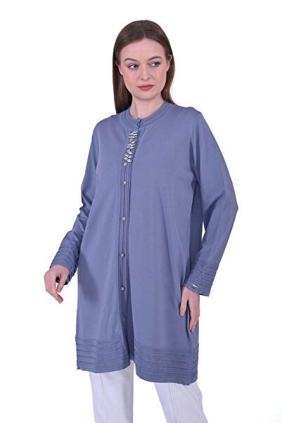 Invee Merdiven Triko Taşlı Hırka HAVACI