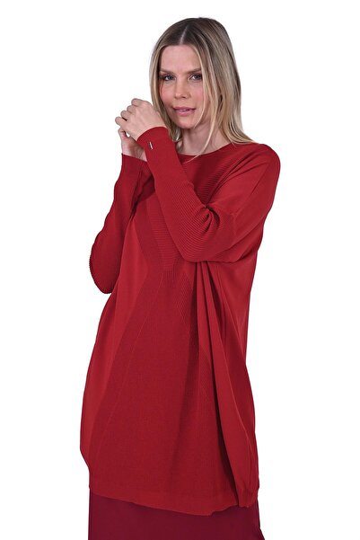 Invee Kum Saati Triko Tunik ATEŞ