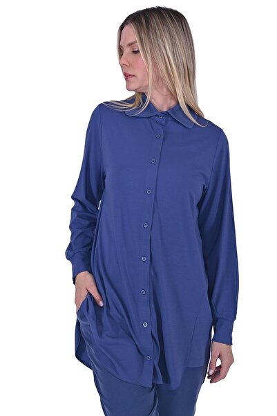 Invee قميص قطن ممشط مودال INDIGO