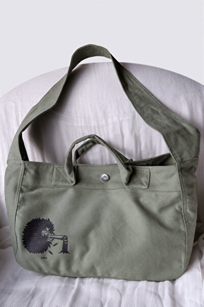 soot - Paperboy Gabardin Omuz Çantası - Bez Çanta