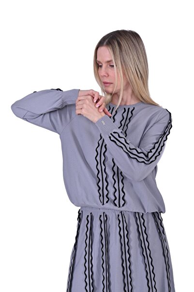 Invee Dilim Knitwear Suit Gray