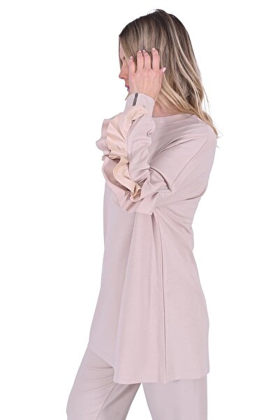 Invee Fırfırlı Takım EKRU