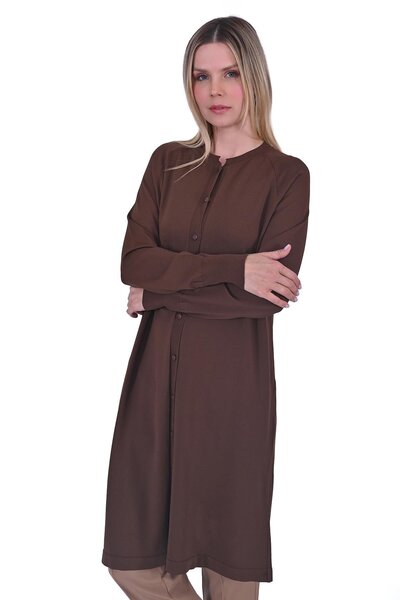 Invee A Triko Hırka BROWNİ