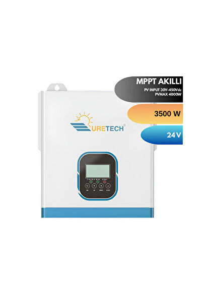 URETECH 3500va 3500watt Tam Sinüs Mppt Akıllı Inverter 24v-220v 3kva 3kw