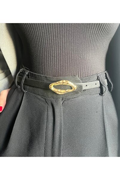 LİA KEMER Judge Desenli Γυναικεία ζώνη με χρυσή πόρπη, ζώνη για σακάκι, ζώνη ...