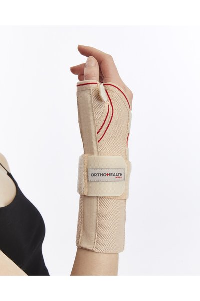 orthohealthmedical Thumb Splint Tendonitis Wrist Pain Sprains Hand Splint (Right Wrist) Hand Splint Beige