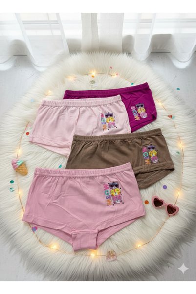 MRR MAJESTİC Girl's Boxer 4 Pack