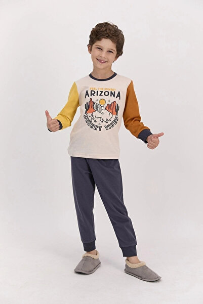 ROLY POLY Arizona Kum Beji Erkek Çocuk Mevsimlik Pijama Takımı