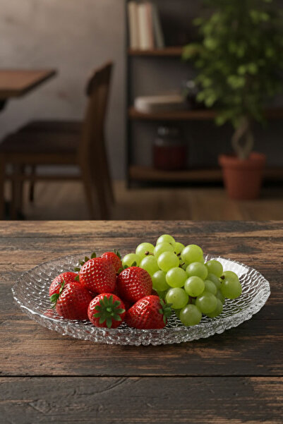 Paşabahçe Denizlicam El Imalatı Kristal Damla Desenli Tabak 1 Adet 205027 24133