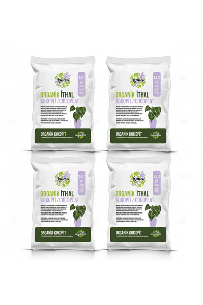 Aymen Çiçekçilik 4 Adet 2,5 Litre Çiçek Ve Bitki Yetiştirme Toprağı cocopeat ...