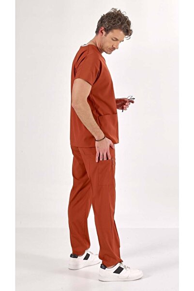 Uçak Medikal Tile Men's Cut Core-Flex Lycra Surgical Team Nurse & Doctor Jersey