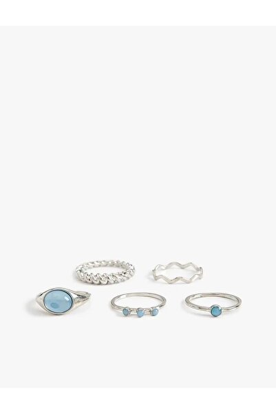 Koton Kadın Aksesuar Yüzük 6WAK70551AA Mavi