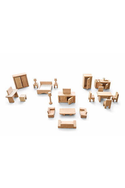 YAHO OYUNCAĞIN DOĞAL HALİ مجموعة ألعاب منزل خشبي، مجموعة بيت الدمى، حسب لعبة ...