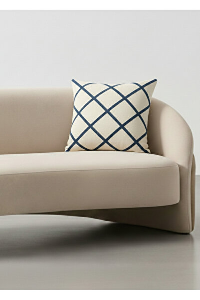 Destiva Home Булдан Іші Лінійний візерунок Панч Деталізований чохол для подуш...