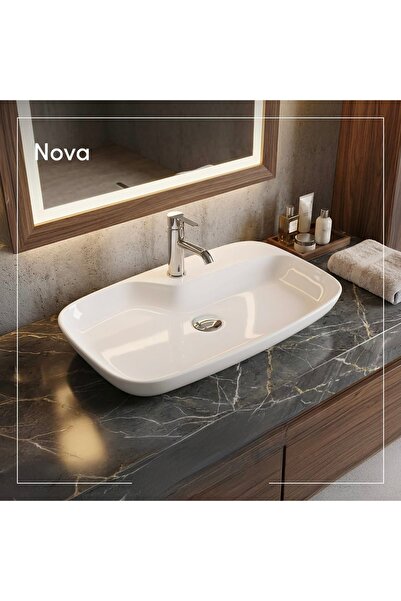 Turkuaz Cerastyle Nova Tezgah Üstü Lavabo 70 Cm