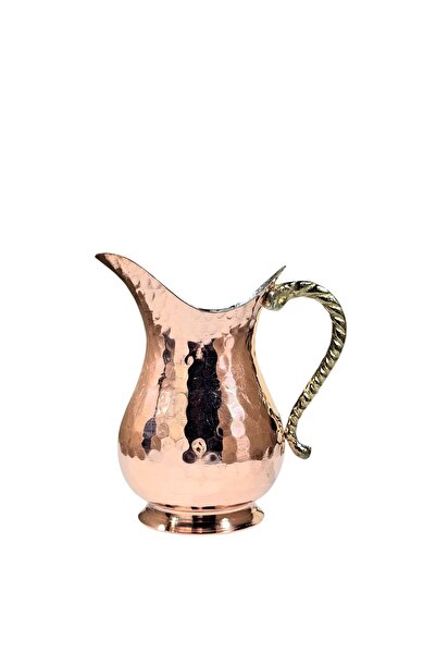 Zinnun Bakır Mini Sürahi, Küçük Sosluk, Dekoratif Bakır 400 ML