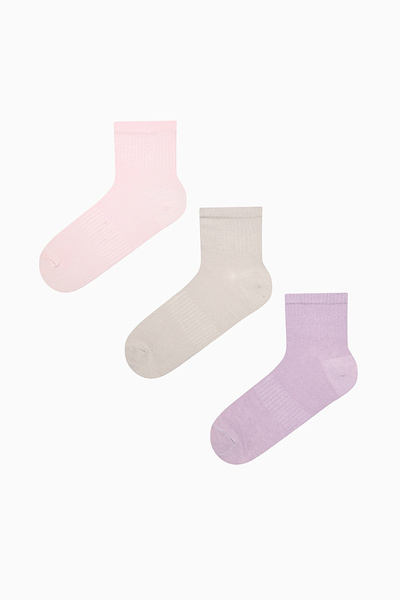 Penti 3 Pairs Cotton Quarter Tennis Socks