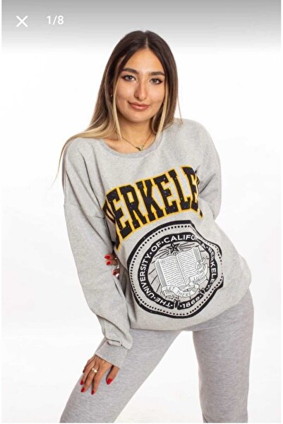 blackbonds Сірий світшот з принтом Берклі