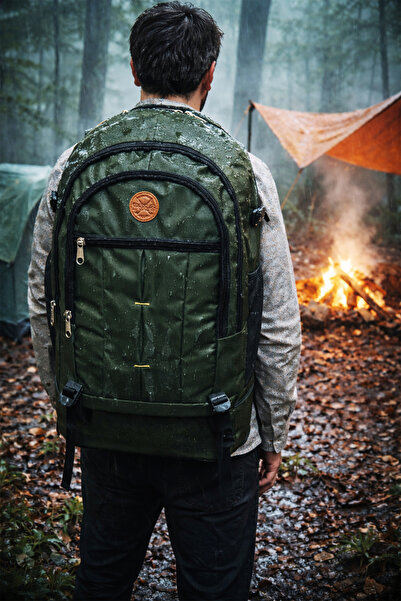 SEASONPOLO CLUB حقيبة ظهر متسلق الجبال كبيرة الحجم سعة 90 لتر، للتخييم، حقيبة، (أخضر)