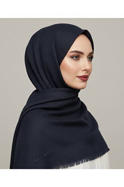 Sarar شال لافييرت منقوش من القطن الشبكي الإيتامين 75x185