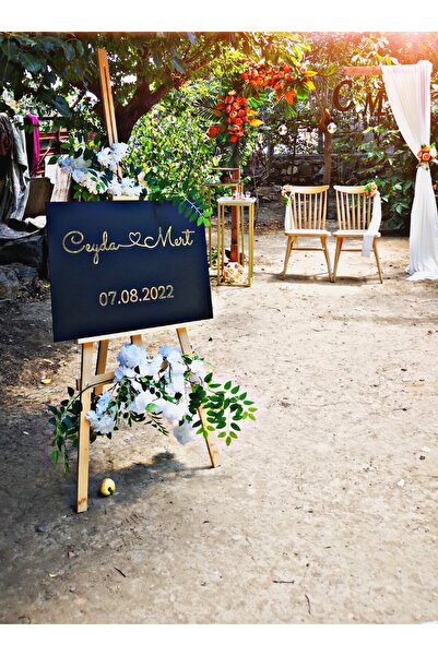 Seyyar Atölye Kişiye Özel 50x70 Cm Ahşap Mdf Üzerine Aynalı Gold Pleksi Karşı...