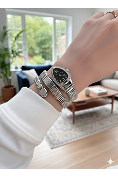 SKMİ ساعة ثعبان، ساعة ملفوفة، ساعة يد نسائية Hku87