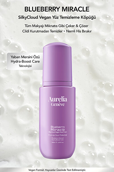 Aurelia Genève Blueberry Miracle Silkycloud Vegan Facial Foam - Nemlendirici ...