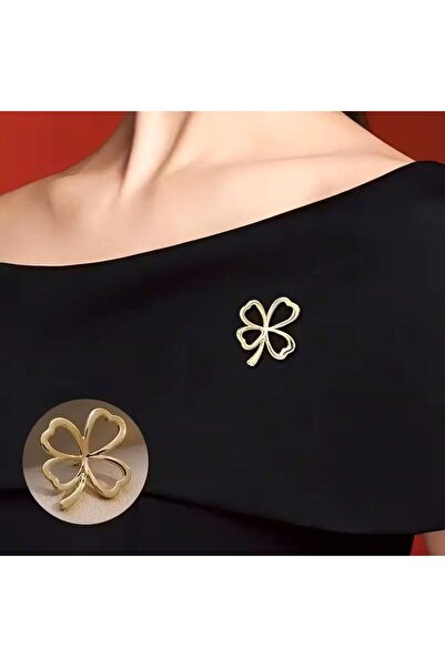 HISCOSMETIC Yaka İğnesi Broş Yonca Desenli 1 Ad gönderlmektedir