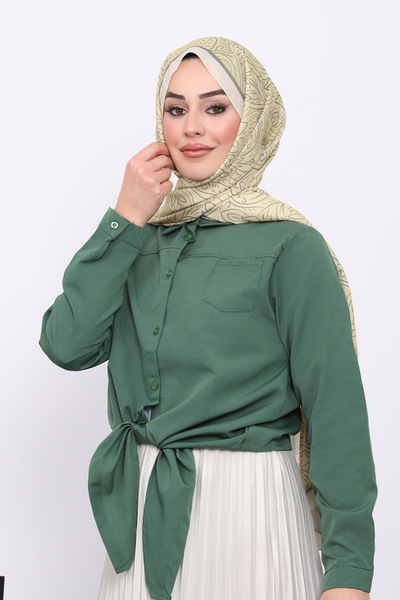 İmajButik Сорочка з одним кишенею спереду та застібкою