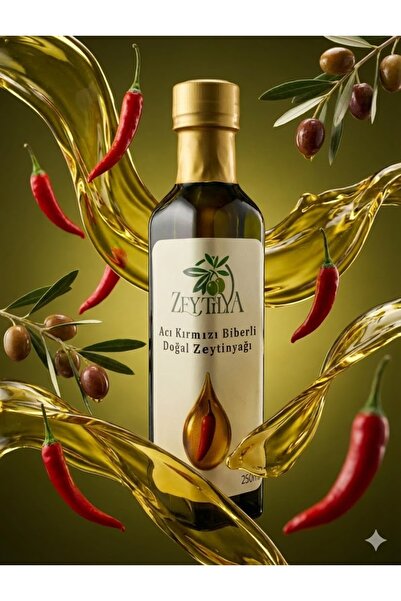 Zeytilya Acı Biberli Doğal Zeytinyağı 250 Ml