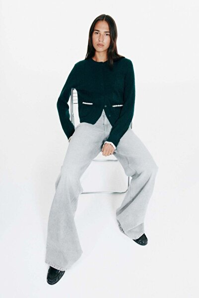 H&M كارديجان محبوك بالكابل