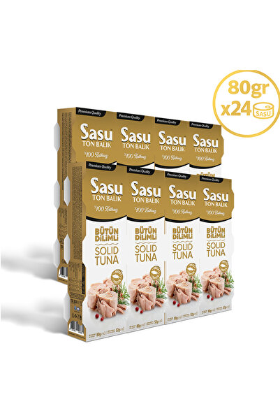 SASU Klasik Ton Balığı 1 Koli 24x80 gr Bütün Dilim