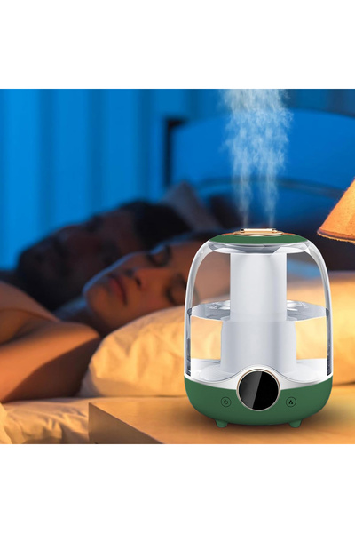 Coverzone 3 Litre Hacimli Humidifier Buhar Makinesi Nemlendirici Aroma Terapi...