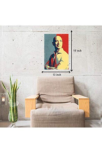 ALAYRA International ملصق تحفيزي من تصميم جيف بيزوس (مقاس 13 بوصة × 19 بوصة، ...