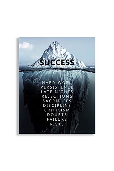 ALAYRA International ملصق تحفيزي ملهم للنجاح من ألايرا، مطبوع على قماش، مناسب...
