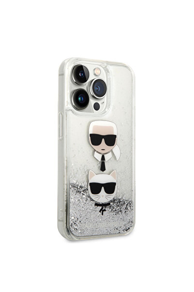 Karl Lagerfeld غطاء حماية لهاتف آيفون 14 برو ماكس بتصميم سائل لامع من كيه آند سي