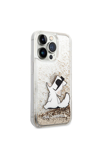 Karl Lagerfeld غطاء حماية لهاتف iPhone 14 Pro بتصميم سائل لامع من تصميم شوبيت