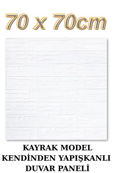 Renkli Duvarlar 70cmx70cm 1 Adet Tezgah Arası Salon Ofis Kendinden Yapışkanlı Sünger Tuğla Duvar Paneli Kağıdı NW170