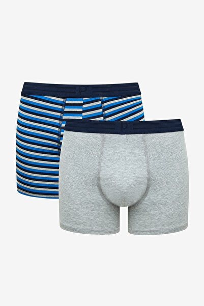 Penti Erkek Pamuklu Line 2li Çok Renkli Boxer
