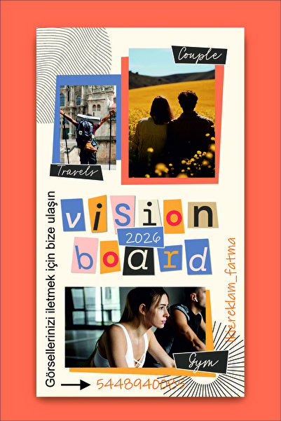 İkiz Reklam Vısıon Board tablo, Hediyelik, Kişiye Özel